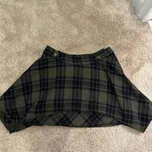 Free people green plaid skirt